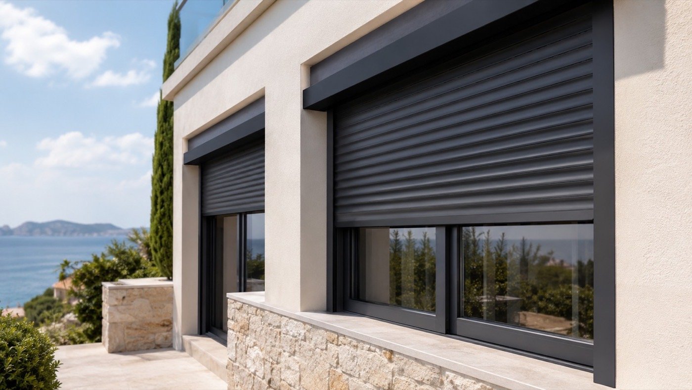 Grey on a coastal villa